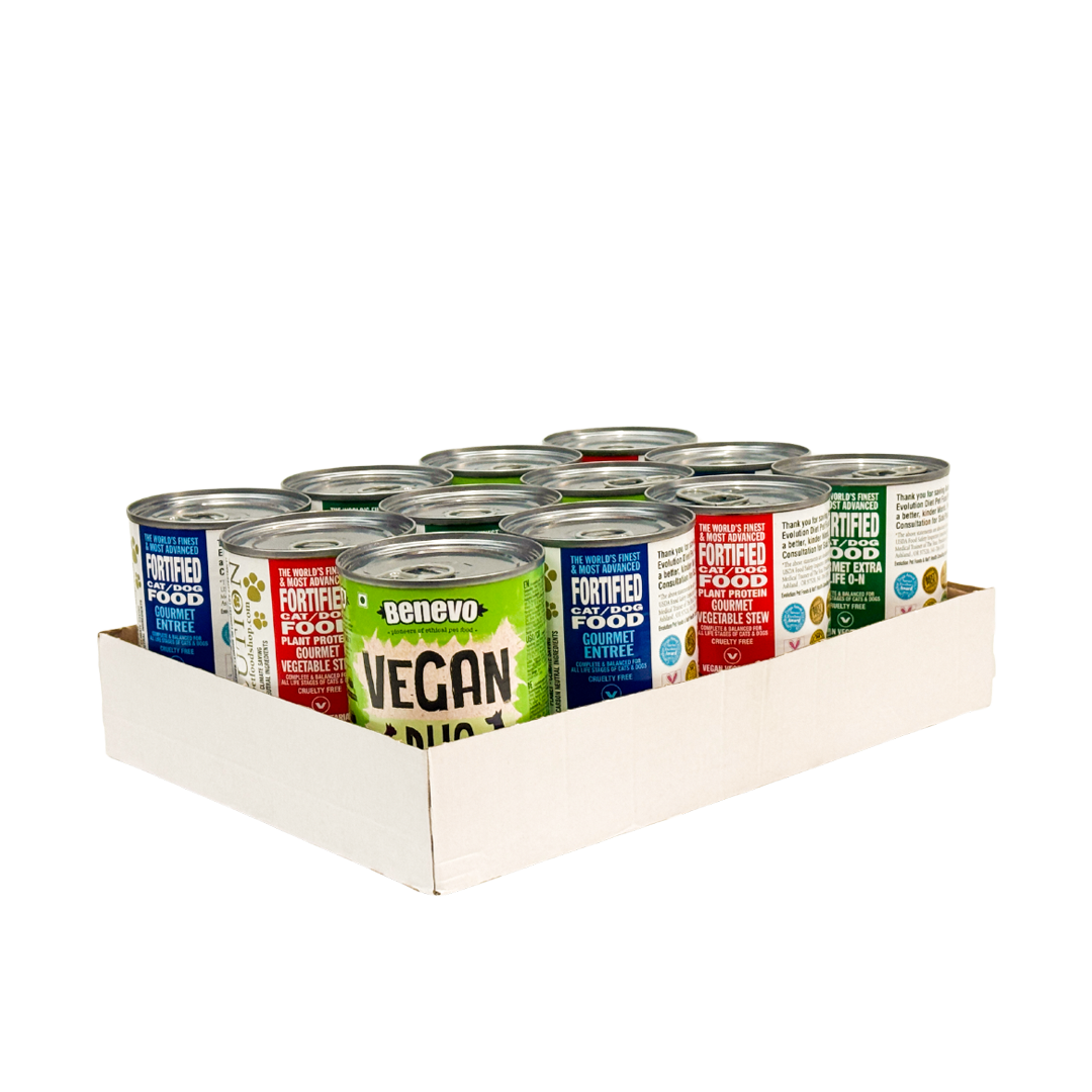 Assorted Vegan Cans for Cats & Dogs - 12-pack